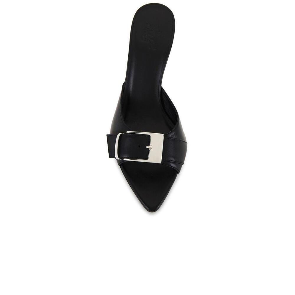 Gia Borghini Dorothy Heels black pointed toe sandal size 39 NIB $470 msrp - Picture 4 of 11